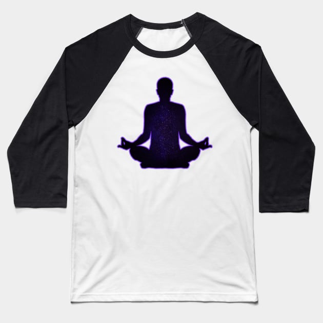 Meditation - The Universe Inside Baseball T-Shirt by ddtk